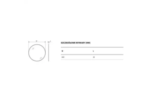 Зеркало Excellent Virro 60 белое матовое - 3