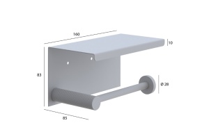 Держатель для туалетной бумаги Boheme Uno хром матовый - 2