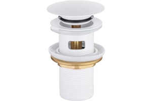 Донный клапан для раковины Allen Brau Priority белый матовый