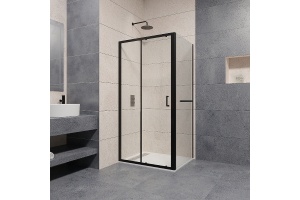 Душевой уголок RGW Passage PA-74-1B 130x90 профиль черный стекло прозрачное - 2