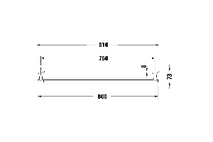 DURAVIT (Starck T) Полотенцедержатель 810 мм, черный матовый - 2