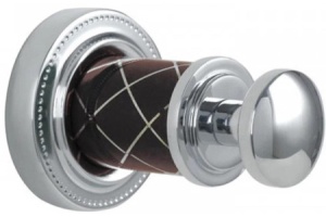 Крючок Boheme Murano хром с коричневым