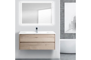 Тумба с раковиной BelBagno Kraft 100 rovere galifax bianco - 2