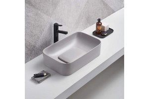 Раковина накладная WeltWasser WW ELBACH 78575-50 MT-GR 50.5 матовый серый (10000008700) - 2