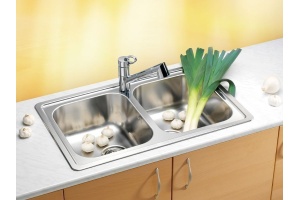 Мойка ELEGANT 40 SAT-90 810X510 в компл.с сифоном 1130555, - 3