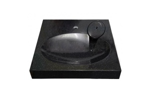 Раковина Stella Polar Миро 60x60 на стиральную машину черный