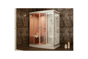 Душевая кабина Frank 170х120 левая с финской сауной - 2