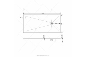 Душевой поддон прямоугольный RGW ST-G 16152712-02 - 2