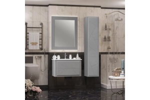 Зеркало с подсветкой Opadiris Луиджи 80 серый матовый - 2