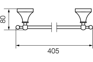 Полотенцедержатель Veragio Gialetta VR.GIL-6428.CR хром - 3