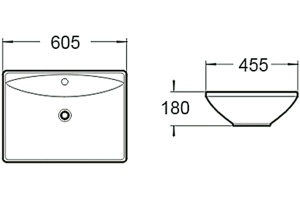 Раковина SantiLine SL-1015 - 2