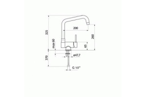 Смеситель для кухонной мойки Webert  хром (WD920702015) - 3