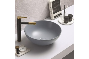 Раковина накладная CeramaLux NC 41.5 см голубой матовый (104MHL-4) - 2