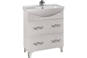 Тумба с раковиной Bellezza Маргарита 65 белая