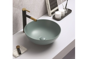 Раковина накладная CeramaLux NC 41.5 см зеленый матовый (104MLG-6)