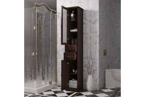 Шкаф-пенал Opadiris Риспекто 30 левый темное дерево - 2