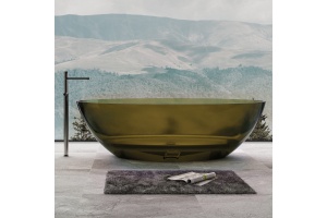 Прозрачная ванна ABBER Kristall AT9702Vesuvian оливковая