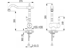 Смеситель для кухонной мойки Timo Morea (2406F jasmine) - 2