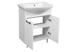 Тумба под раковину Stella Polar Ванда 60 белый - 2