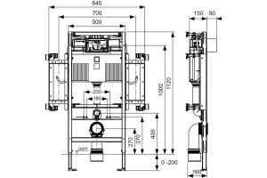 Система инсталляции для унитазов TECE Profil Uni 2.0 9300381 - 3