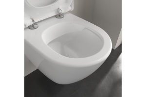 Унитаз подвесной Villeroy & Boch Subway Plus 2.0 безободковый, укороченный, ceramic plus, белый - 2
