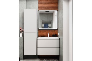 BIANCHI Шкаф подвесной с двумя распашными дверцами, Белый матовый, 400x300x1500, AM-Bianchi-1500-2A-SO-BM