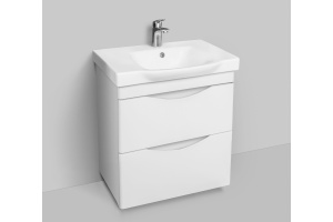 Тумба с раковиной Am.Pm Like 65 подвесная, белый глянец - 3