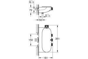 Термостат Grohe Rainshower SmartControl 34713000 для душа - 3