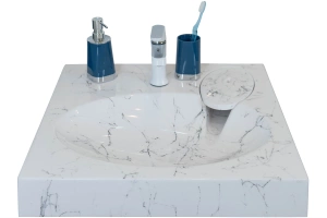 Раковина Stella Polar Миро 60 на стиральную машину белый