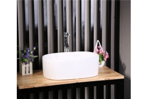 Раковина накладная Ceramalux N белый (9025-1) - 3