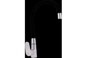 Смеситель для кухни Rav Slezak Amur с гибким изливом хром - черный матовый