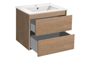 Тумба под раковину Vincea Gio 60 светлое дерево - 2