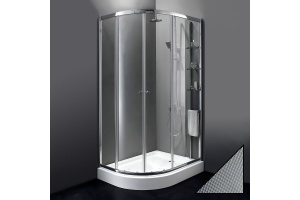 Душевой уголок Cezares Anima 120х100 хром стекло рифленое