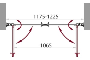 Душевая дверь в нишу BelBagno Sela B 2 120 C Cr - 3