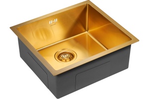 Мойка кухонная Paulmark Marx 48 брашированное золото - 2