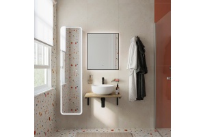 Мебель для ванной DIWO Элиста 60 светлое дерево, с раковиной  Moduo 40 RING