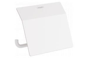 Держатель туалетной бумаги с крышкой AddStoris Hansgrohe 41753700, матовый белый