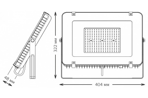 Настенно-потолочный прожектор Gauss Qplus 690511150 - 3
