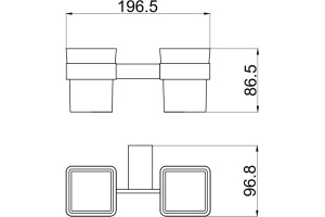 Стакан Allen Brau Priority 6.21003-31 двойной, черный - 3