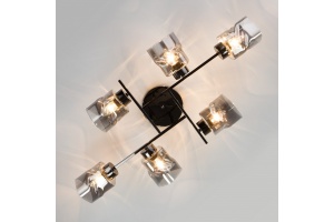 Потолочная люстра Eurosvet Hilari 30165/6 черный жемчуг - 2