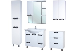 Тумба с раковиной Bellezza Белла Люкс 75 белая - 3