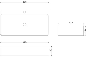 Раковина SantiLine SL-1080 - 2