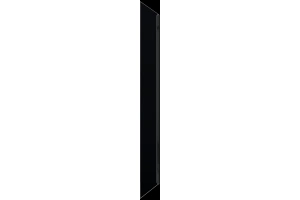 Боковая стенка Vincea Soft 90х195 черная стекло прозрачное