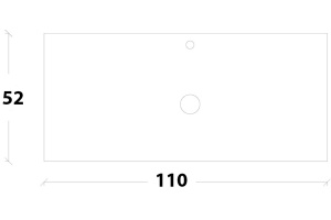 Столешница под раковину Armadi Art NeoArt 110 серебро - 2