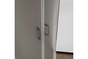 Душевой уголок Vincea City 90х90 профиль хром стекло рифленое - 3