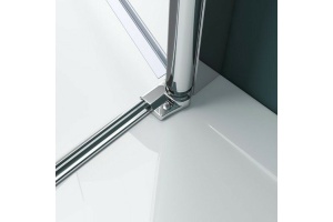 Душевая дверь BelBagno Etna 100х195 профиль хром стекло прозрачное - 3