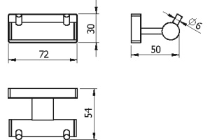 Крючок Langberger Alster 10932B - 2