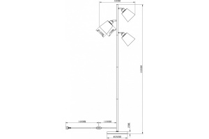 Торшер Moderli Floor V3051-3F - 2
