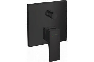 Смеситель hansgrohe Metropol для ванны, однорычажный, с рычаговой рукояткой, со встроенной защитной комбинацией, СМ, матовый черный 32546670