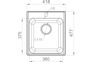Мойка кухонная GranFest Quarz Z17 серый - 3